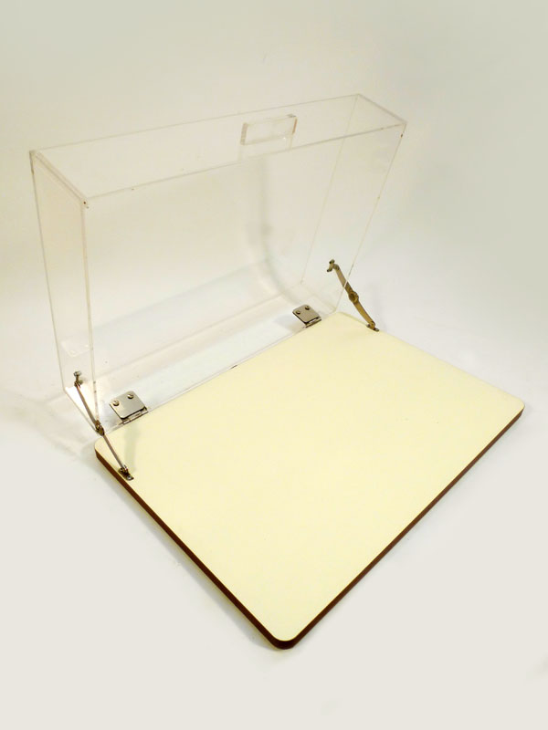 bandeja expositora reposteria madera metacrilato 16x66x47 1u